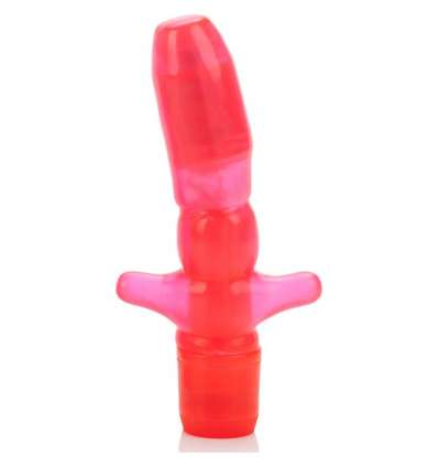 VIBRADOR ANAL FORMA T - ROSA