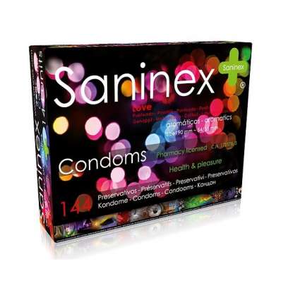 Saninex preservativos love punteado 144 uds