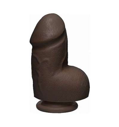 Fat d - pene realístico ultraskyn 15,7cm - chocolate