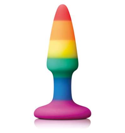 Pleasure plug de silicona rainbow mini