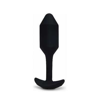 Snug plug anal silicona con vibración 12cm - negro