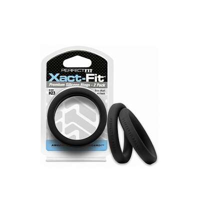 Xact-fit pack de 2 anillos de silicona 20,7cm - negro