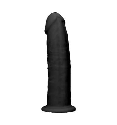 Dildo de silicona sin testículos 15,3cm - negro