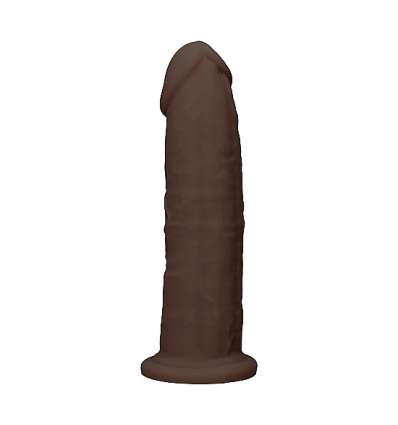 Dildo de silicona sin testículos 22,8cm - marrón