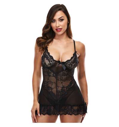 Mini lace chemise - picardias