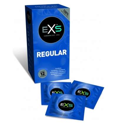 Exs regular - preservativos inoloros -12 pack