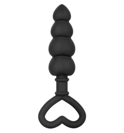 Silicone love probe - plug de silicona con vibrador negro