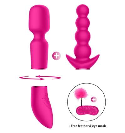 Pleasure kit anal y vibrador - rosa