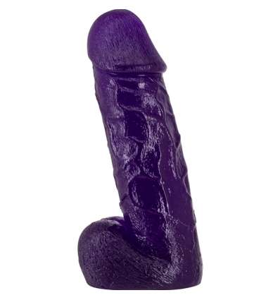 Pene realistico con testiculos  - 20cm - morado