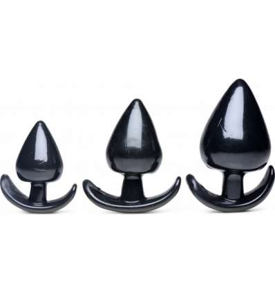 Set de plug anal , forma picas - negro