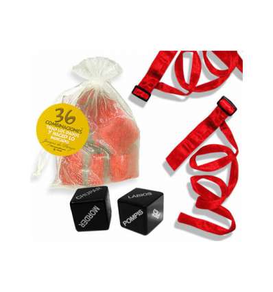 Kit bolsa 2 ataduras rojas + 36 combinaciones de amor