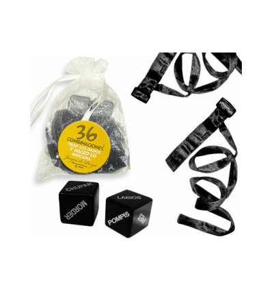 Kit bolsa organza 2 ataduras negro + 36 combinaciones