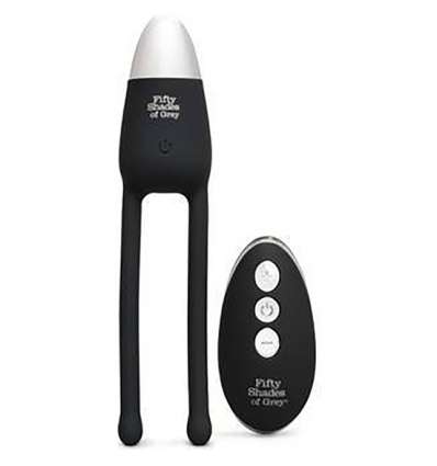 Vibrador con control remoto para parejas  - negro