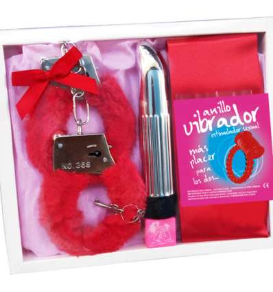 Kit fantasía rojo anillo vibrador