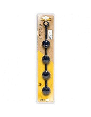 Bolas anales ballz - clamshell - negro - xl