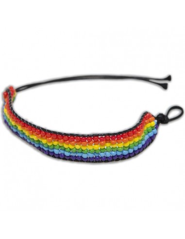 Pulsera muchas bolitas bandera lgtb