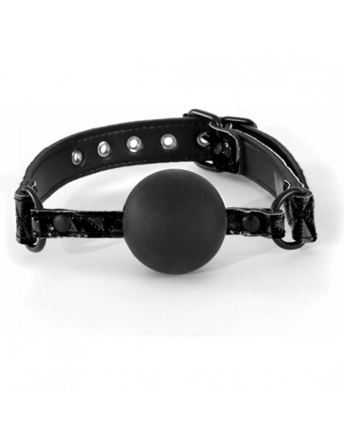 Mordaza - soft silicone gag - negro