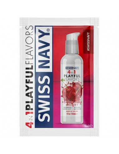 Swiss navy 4 in 1 poppin wild cherry 5 ml