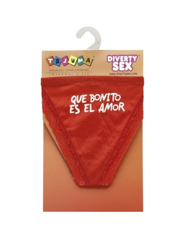 Tanga rojo chica que bonito es el amor