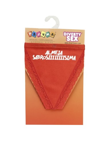 Tanga rojo chica almeja riquicima