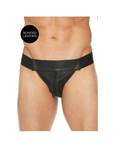 Plain front with zip jock - negro