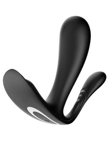 Satisfyer top secret + vibrador punto p con app - negro