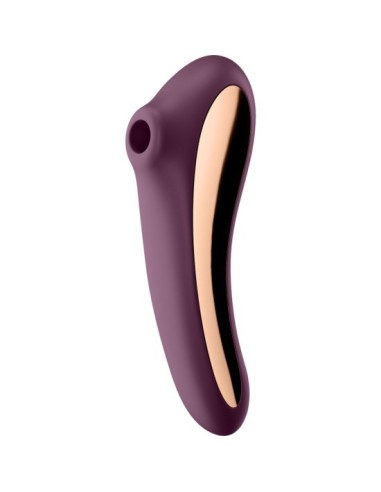 Satisfyer dual kiss vibrador air pulse - rosado