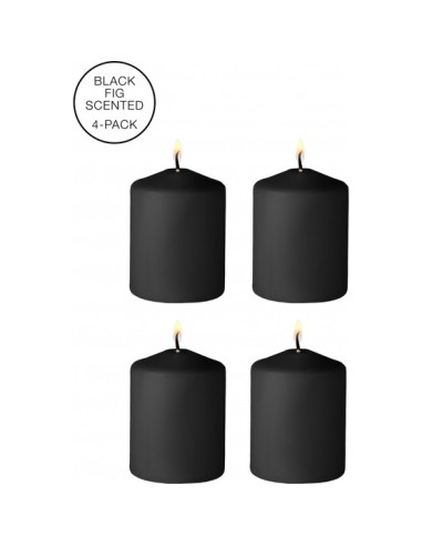 Tease candles - disobedient smell - 4 pieces - negro