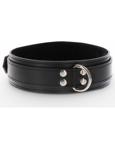 Heavy d-ring collar - negro