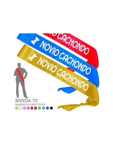 Novio cachondo pajarita banda honorifica (banda 70)