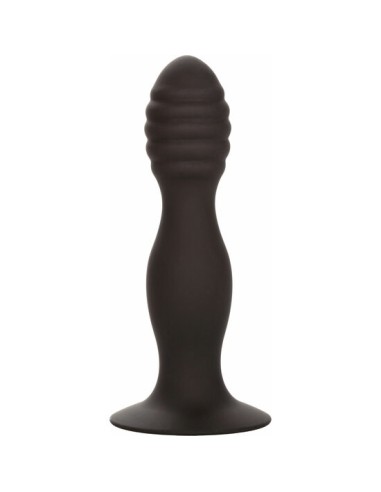 Calexotics - ribbed anal stud - plug anal - negro