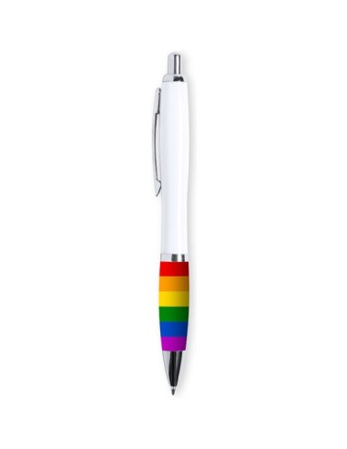 Boligrafo blanco bandera lgbt