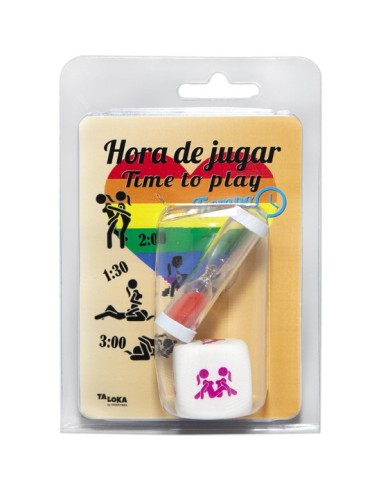 Blister dado postura chica + reloj arena