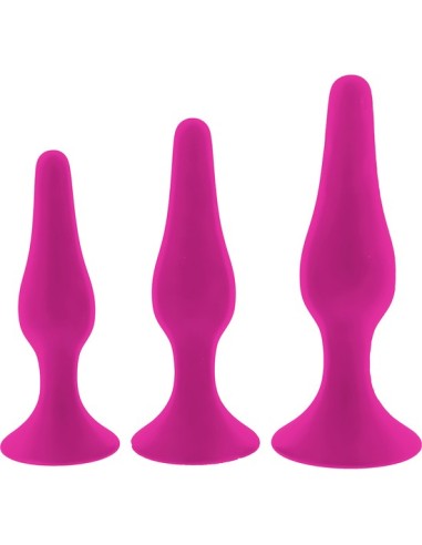 Flirts curved anal training kit pink