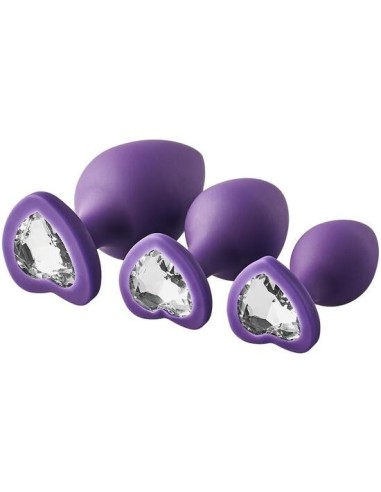 Flirts anal training kit gem stone purple