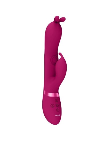 Vive gada - vibrador conejito triple estimulación - rosa