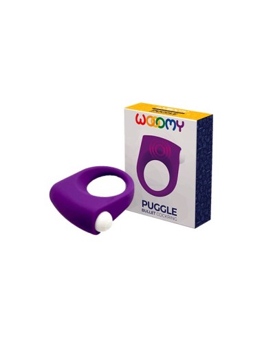 Wooomy puggle anillo con bala vibradora - morado