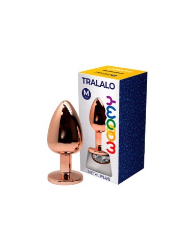 Wooomy tralalo plug de metal oro rosa talla m - color blanco