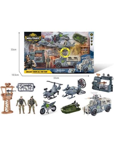 SET MILITAR C/2 FIGURAS Y VEHICULOS